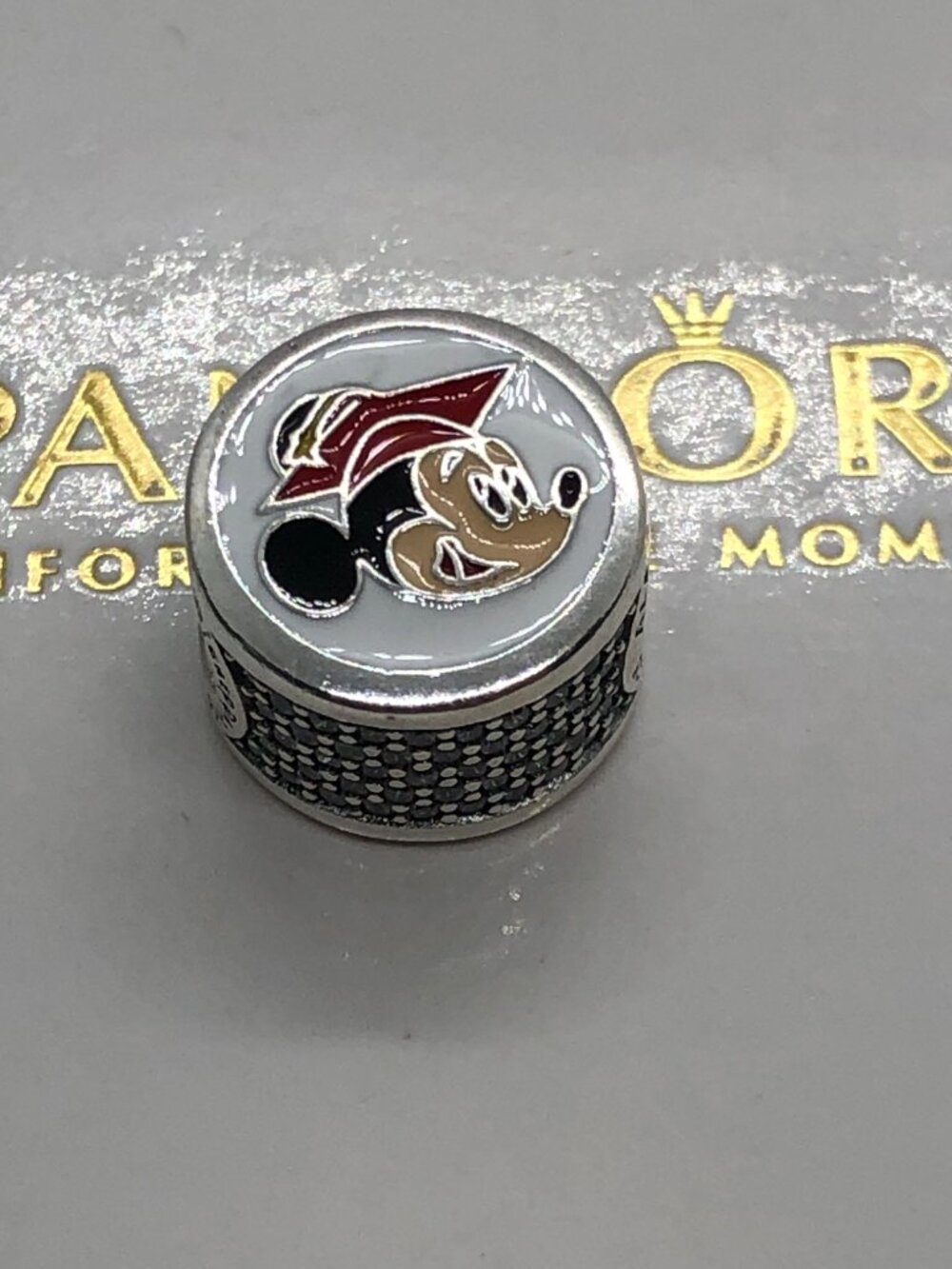 Pandora Disney 2026 Graduation Mickey Charm, Enamel Bead